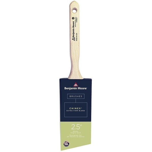 Benjamin Moore Paint Brush, ExtraFirm Brush, 21516 in L Bristle, Chinex Bristle, Angle Sash Handle U61625-017